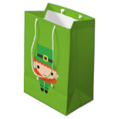 Leprechaun Gift Bag Medium Cadeauzakje (Achterkant Gekanteld)