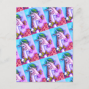 LEPRECHAUN GIRAFFE, COLORFUL ST. PATRICK'S DAG BRIEFKAART