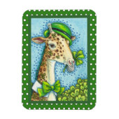 LEPRECHAUN GIRAFFE, COLORFUL ST. PATRICK'S DAG MAGNEET (Verticaal)