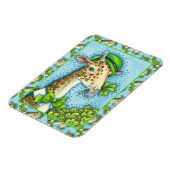 LEPRECHAUN GIRAFFE, COLORFUL ST. PATRICK'S DAG MAGNEET (Linkerzijde)