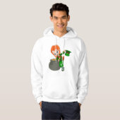Leprechaun Girl Mannen Hoodie (Voorkant volledig)