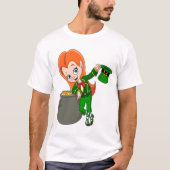 Leprechaun Girl Mannen T-Shirt (Voorkant)