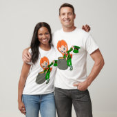 Leprechaun Girl Mannen T-Shirt (Unisex)