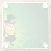 Leprechaun Glazen Onderzetter (Achterkant)