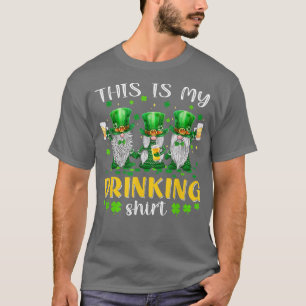 Leprechaun Gnome Drink Beer Lover Happy St Patr T-shirt