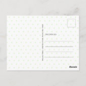 Leprechaun Gnome  Green Truck St. Paddy's Briefkaart (Achterkant)