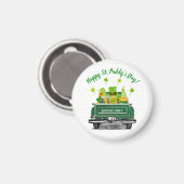 Leprechaun Gnome  Truck St. Paddy's Day Magneet (Voorkant / Achterkant)