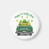 Leprechaun Gnome  Truck St. Paddy's Day Magneet (Voorkant)