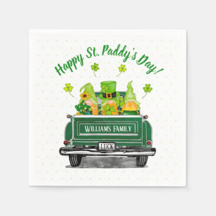 Leprechaun Gnome  Truck St. Paddy's Day Servet