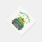 Leprechaun Gnome  Truck St. Paddy's Day Servet (Hoek)