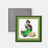 Leprechaun Gold Magneet (Voorkant / Achterkant)