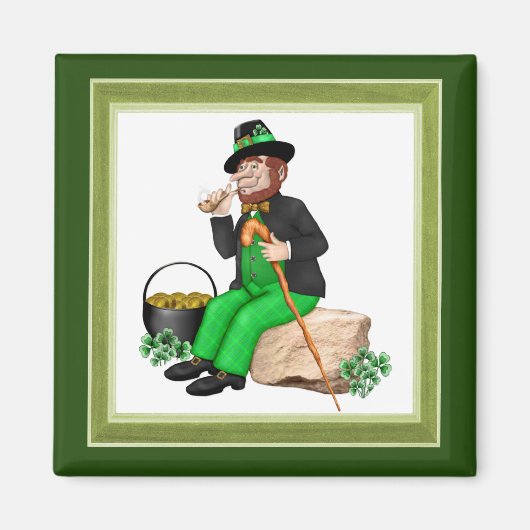 Leprechaun Gold Magneet (Voorkant)