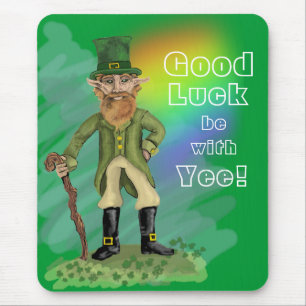 Leprechaun: Good Luck be with, Yee! ~mousepad Muismat