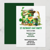 Leprechaun goud Iers bier St Patrick's Day plezier Kaart (Voorkant / Achterkant)