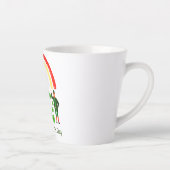 Leprechaun Goud Pot Regenboog St. Patrick's Dag  Latte Mok (Rechts)