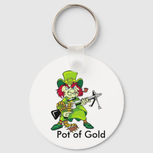 leprechaun, goudpot sleutelhanger