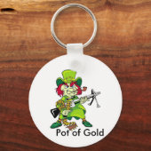 leprechaun, goudpot sleutelhanger (Voorkant)