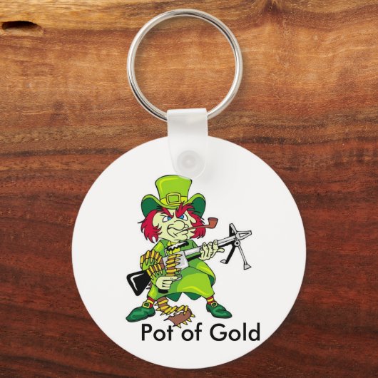 leprechaun, goudpot sleutelhanger (Voorkant)