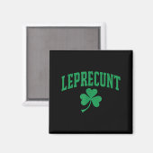 Leprechaun grappige Ierse sarcastische St. Patrick Magneet (Voorkant / Achterkant)