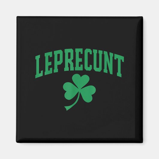 Leprechaun grappige Ierse sarcastische St. Patrick Magneet (Voorkant)