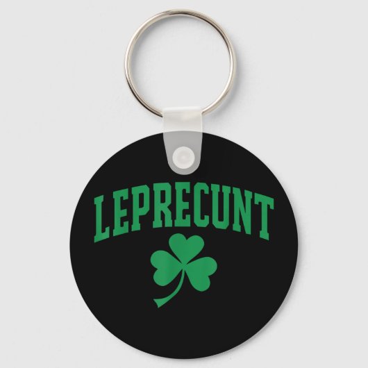 Leprechaun grappige Ierse sarcastische St. Patrick Sleutelhanger (Voorkant)