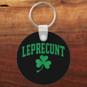 Leprechaun grappige Ierse sarcastische St. Patrick Sleutelhanger (Voorkant)