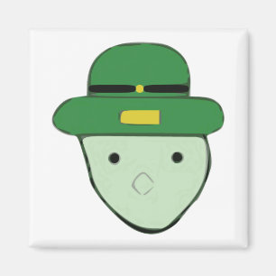 Leprechaun Green Colored Sketch Meme Magneet