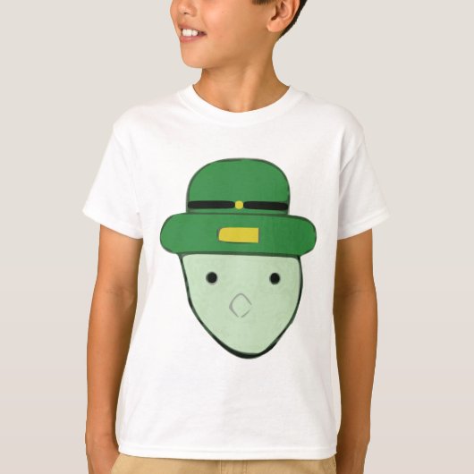 Leprechaun Green Colored Sketch Meme T-shirt (Voorkant)