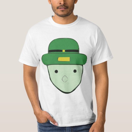 Leprechaun Green Colored Sketch Meme T-shirt (Voorkant)