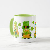 Leprechaun Green Gnome Shamrock St. Patrick's Day Mok (Voorkant links)