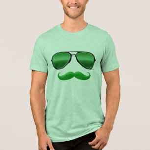 Leprechaun Green Zonnebril Cool St Patricks Day Tri-Blend Shirt