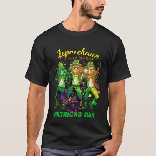 Leprechaun Griddy Dance St Patricks Day 2023 Boys T-shirt (Voorkant)