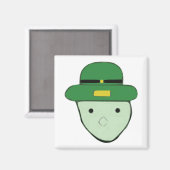 Leprechaun Groen Gekleurde Schets Meme Magneet (Voorkant / Achterkant)