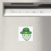 Leprechaun Groen Gekleurde Schets Meme Magneet (Insitu (Vaatwasser))