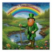 Leprechaun Groet Perfect Poster (Voorkant)