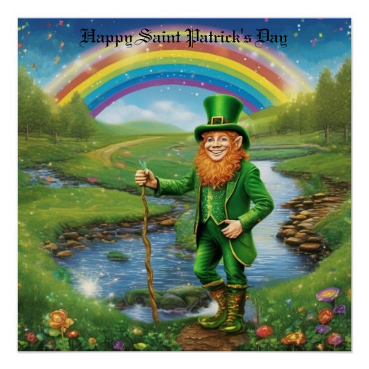 Leprechaun Groet Perfect Poster (Voorkant)