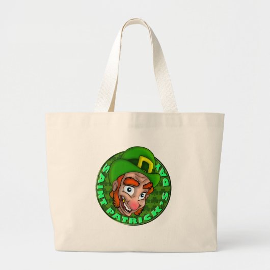 LEPRECHAUN GROTE TOTE BAG (Voorkant)