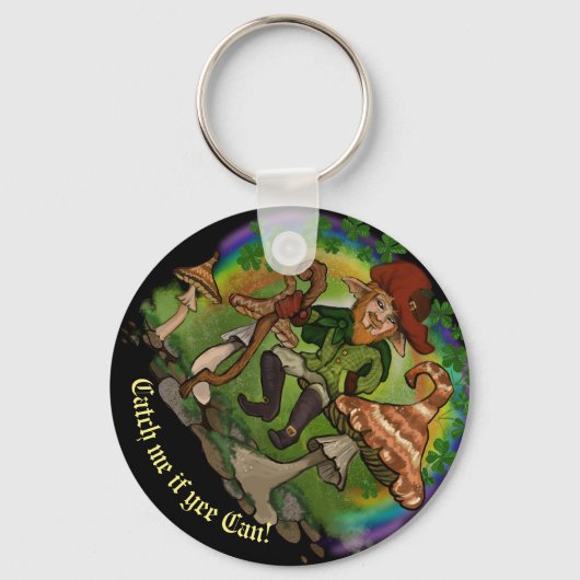 Leprechaun, haal me als de begunstigde het kan. sleutelhanger (Achterkant)