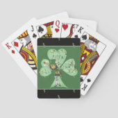 Leprechaun "Happy St. Patrick's Day" Pokerkaarten (Achterkant)