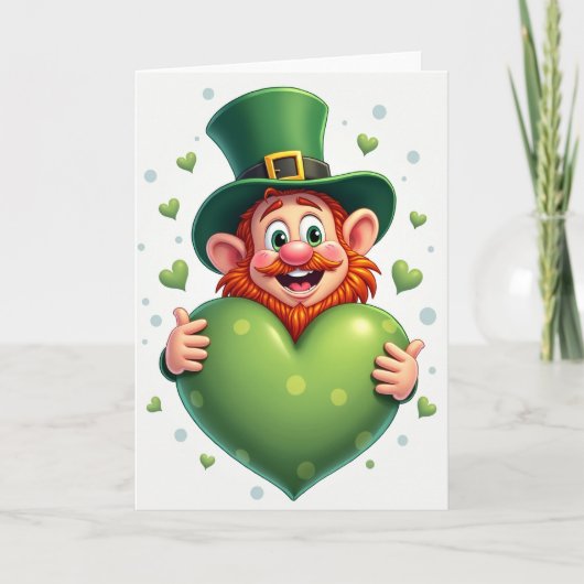 Leprechaun Hartpatroonaankart Kaart (Voorkant)