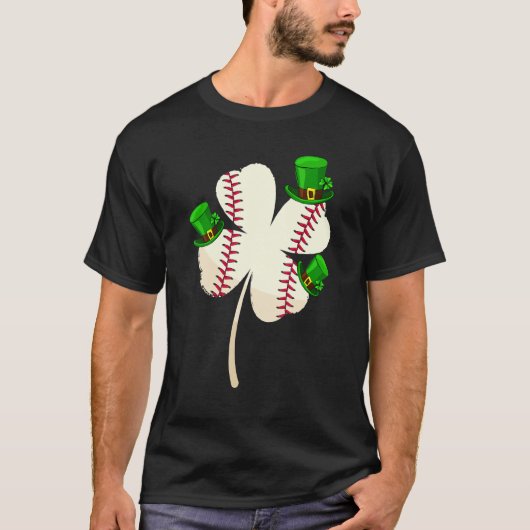 Leprechaun Hat Baseball Lover Lucky Shamrock St Pa T-shirt (Voorkant)