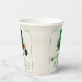 Leprechaun Hat Happy St. Paddy's ID636 Papieren Bekers (Rechts)