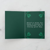 Leprechaun Hat Happy St Patrick Day Card Kaart (Binnen)