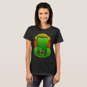 Leprechaun Hat Lucky St Patricks Day T-shirt (Voorkant volledig)