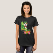 Leprechaun Hawaiian Surfen Happy St Patricks Day T-shirt (Voorkant volledig)