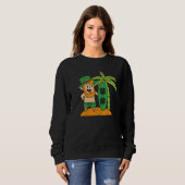 Leprechaun Hawaiian Surfing St Patricks Day Hawaii Trui (Voorkant volledig)