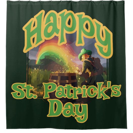 Leprechaun Hideaway Douchegordijn (Voorkant)