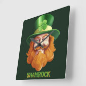 Leprechaun Hideaway Vierkante Klok (Hoek)