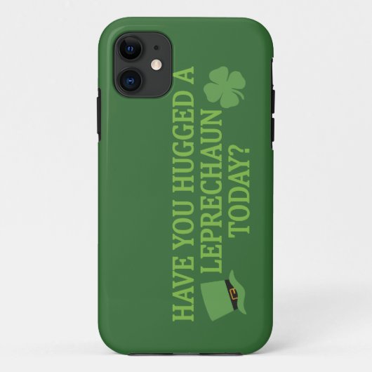 Leprechaun Hug aangepaste iPhone case (Achterkant)