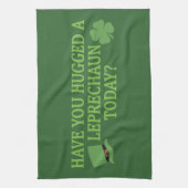 Leprechaun Hug keukenhanddoek (Verticaal)
